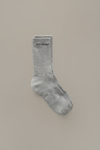 SKRS Classic Crew Socks in Grey