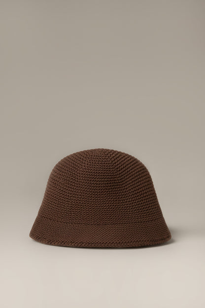 Kenny Knit Bucket Hat in Brown