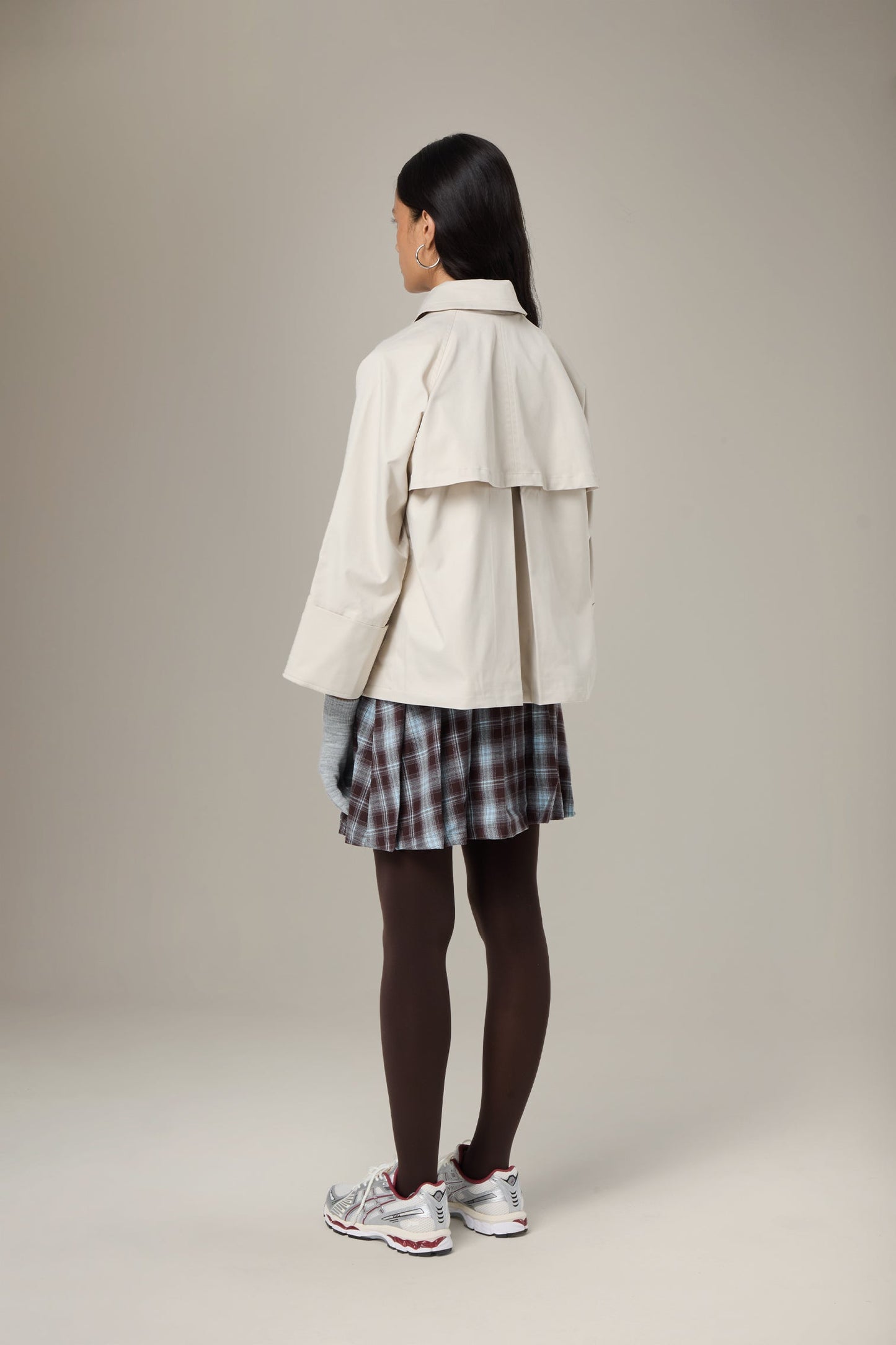 Duffy Pea Coat in Classic Beige